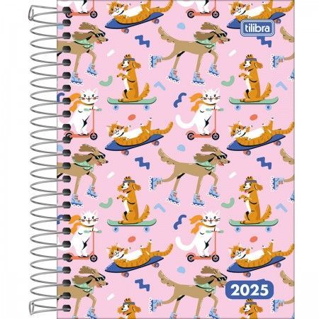 Agenda 2025 Espiral D+ Feminina 117mm x 164mm Tilibra *Capas Sortidas* *Unitária*