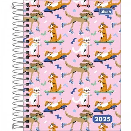 Agenda 2024 Espiral D+ Feminina 117mm x 164mm Tilibra *Capas Sortidas* *Unitária*