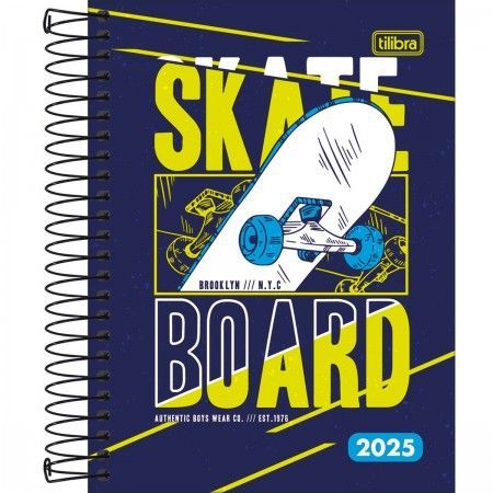 Agenda 2025 Espiral D+ Masculina 117mm x 164mm Tilibra *Capas Sortidas* *Unitária*