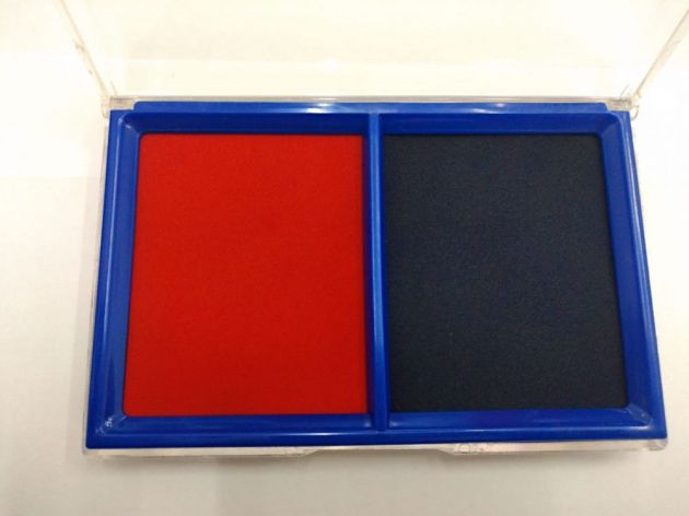 Almofada para Carimbo VMP ½ Azul e ½ Vermelha