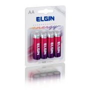 Pilha Recarregável AA 2500 Mah Elgin com 4 Unidades