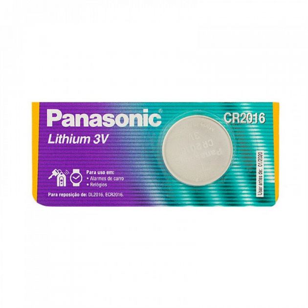 Bateria Lithium 3V CR2016 Panasonic Moeda *Unidade*