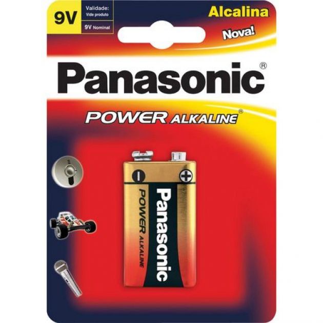 Bateria Alcalina 9V Panasonic *Unidade*