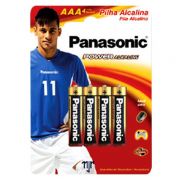 Pilha Alcalina Palito AAA Panasonic Power com 4 Unidades