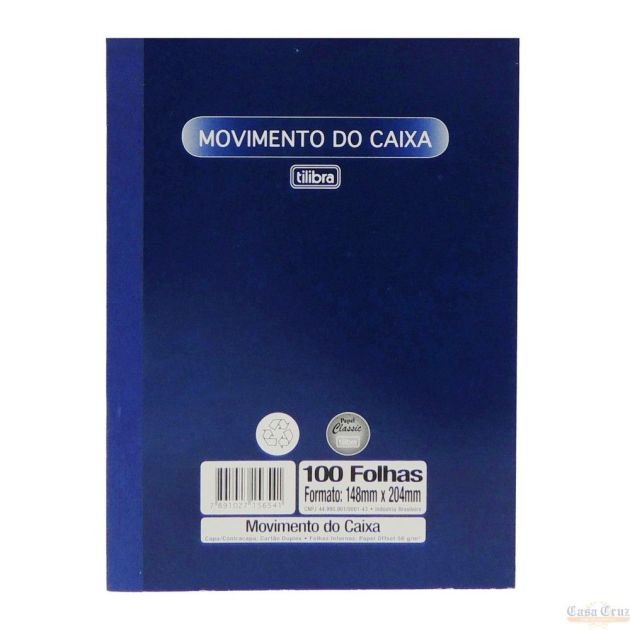 Bloco Movimento do Caixa 100 folhas 150X205 Tilibra