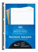 Bloco para Fichario Universitário Pautado 96 Folhas 56 gramas Tarjado Tilibra