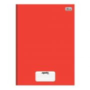 Caderno Brochura Costurado Capa Dura 1/4 48 Folhas Tilibra - Vermelho 14,00×20,80