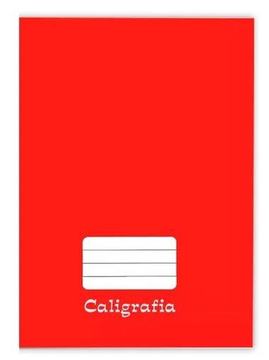 Caderno Brochura Capa Dura Caligrafia 48 Folhas Tamoio - Vermelho