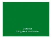 Caderno Brochura CD Caligrafia Horiz 96 Folhas Verde