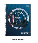 Caderno Espiral Capa Dura Colegial 160 Folhas Avengers Herois Tilibra *Capas Sortidas*