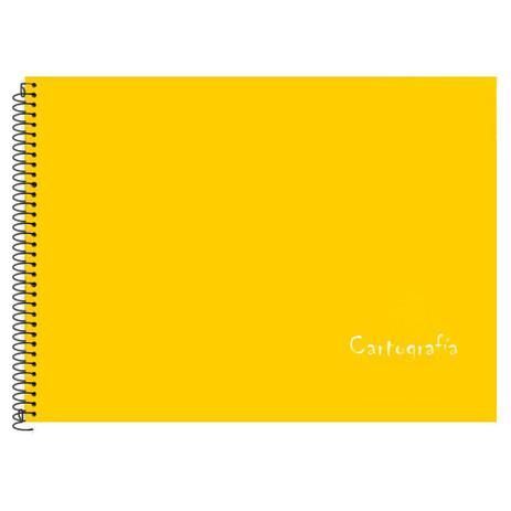 Caderno Espiral Cartografia 48 Folhas Amarelo 2131