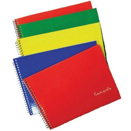 Caderno Espiral Cartografia e Desenho 48 Folhas Vermelho Tamoio - *Unidade*