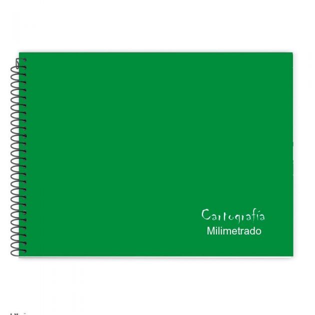 Caderno Espiral CD Cartografia 48 Folhas Mil Verde 2133