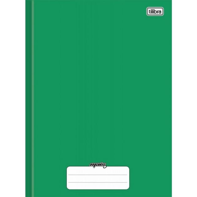 Caderno Universitário Brochura Capa Dura Verde 48 Folhas Tilibra