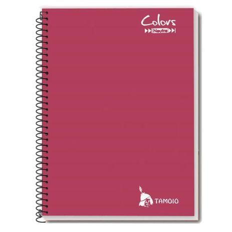 Caderno Universitário Capa Dura Neutro Colors VINHO 200 folhas