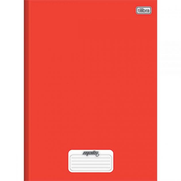 Caderno Universitário Brochura Capa Dura 96 Folhas Vermelho Tilibra