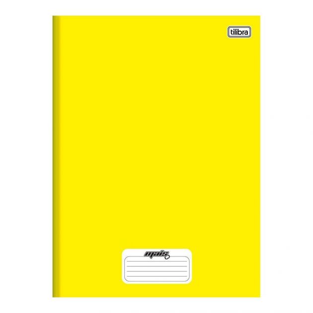 Caderno Universitário Espiral Capa Dura 96 Folhas Amarelo Tilibra