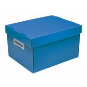 Caixa Plástica Organizadora Novaonda Fosca com Pegador Tamanho G Azul Polibras