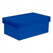 Caixa Plastica Organizadora Novaonda/Polionda Formato Sapato Azul Polibras