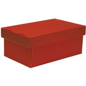 Caixa Plástica Organizadora Novaonda/Polionda Formato Sapato Vermelha Polibras