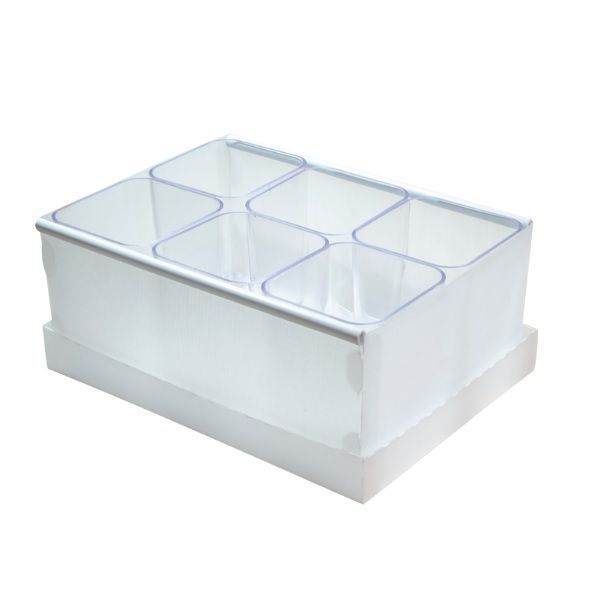 Caixa Plastica Organizadora Objetos 2193-H com 6 Cristal