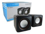 Caixa Som SPEAKER 2.0 D-02A Preta 5w