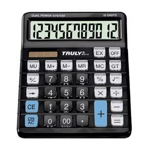 Calculadora de Mesa Truly Ref.873-12 Preta