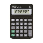 Calculadora de Mesa Zeta Ref.ZT718 com 8 Dígitos Preta