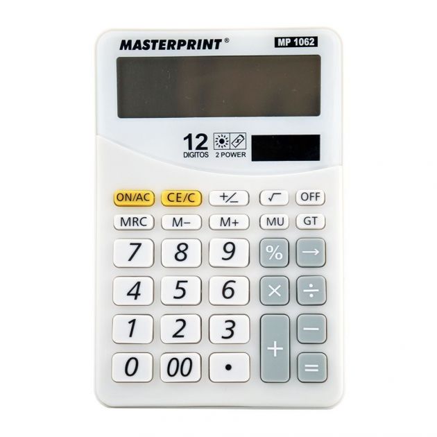Calculadora de Mesa Masterprint MP1062 12 Dígitos Branca