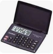 Calculadora Portátil Bolso Casio 8 digitos LC-160LV-BK Preta