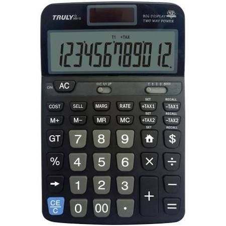 Calculadora de Mesa Tully 968-12 12 digítos Preta