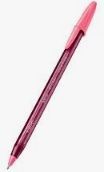 Caneta Esferográfica Bic Cristal Ultra Fina Fashion 0.7mm Rosa