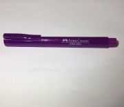 Caneta Hidrográfica Fine Pen 0,4mm Roxa Carmim Faber-Castell