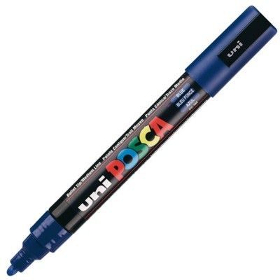 Caneta Permanente Multiuso Posca Uni PC-5M Azul