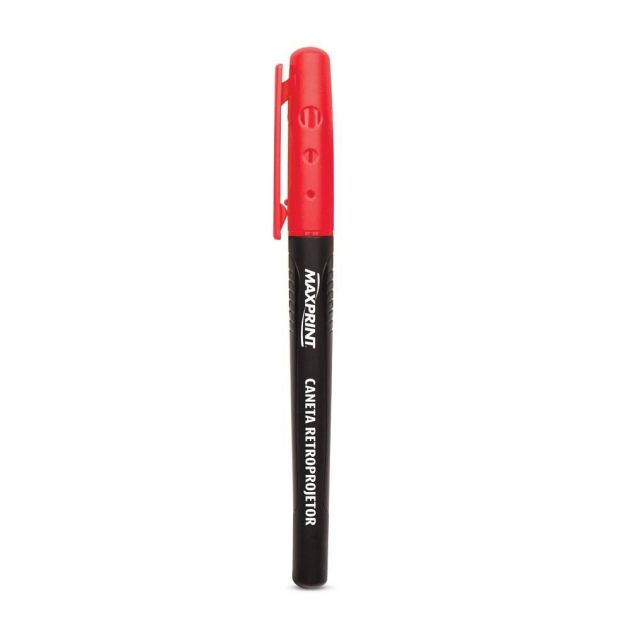 Caneta para retro projetor 2.0 Maxprint vermelho