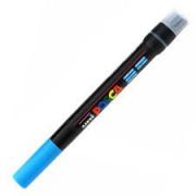 Caneta Pincel Brush Pen Posca Azul Claro PCF-350 Uni-Ball
