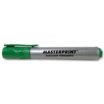 Caneta Pincel Marcador Permanente Masterprint MP616 Verde *Unidade*