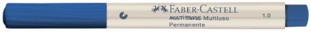 Caneta Pincel Marcador Permanente Multiuso Multimark Faber-Castell  Azul Escuro 736