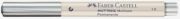 Caneta Pincel Marcador Permanente Multiuso Multimark Faber-Castell  Prata 817