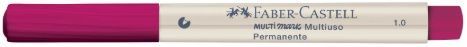 Caneta Pincel Marcador Permanente Multiuso Multimark Faber-Castell  Rosa Fucsia 731