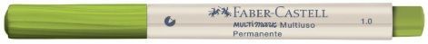 Caneta Pincel Marcador Permanente Multiuso Multimark Faber-Castell  Verde 778