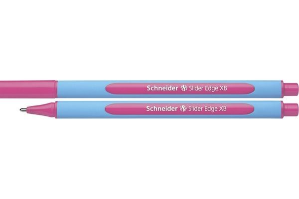 Caneta Esferográfica Compactor Schneider Slider Edge XB 1.4mm Rosa