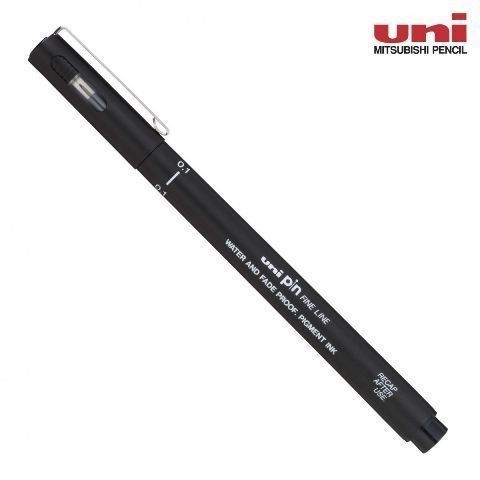 Caneta Uni-Ball Uni Pin PIN 0.1mm Fine Line Preta