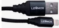 Carregador Cabo USB Iphone 3.1A 1,00 metro (5a12) LE-806IOS Lehmox