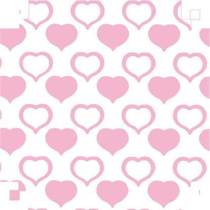 Cartolina Dupla Face Dois Corações Rosa 48cm x 66cm 150g