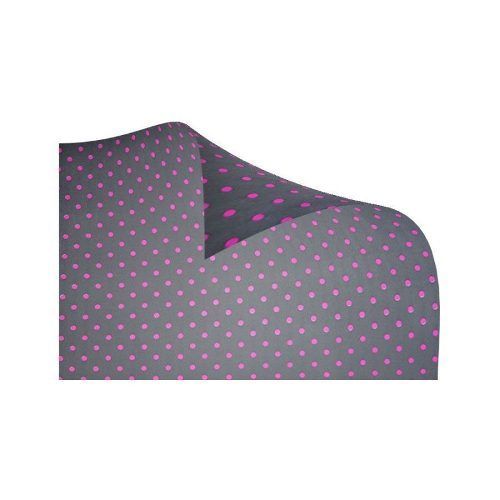 Cartolina Dupla Face Preta com Bolas Pink 48cm x 66cm 150g