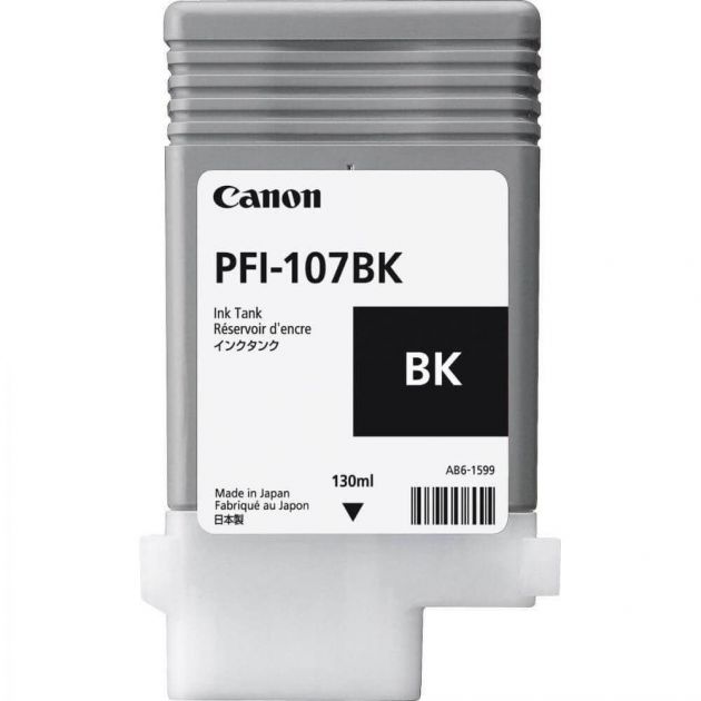 Cartucho Canon PFI-107BK Preto Plotter