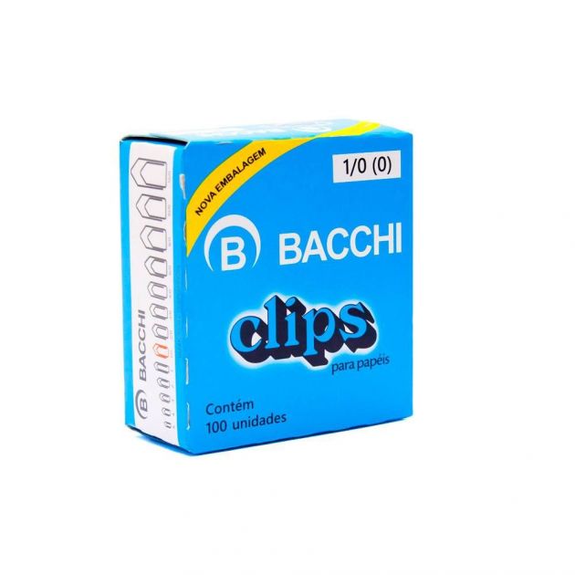 Clips Galvanizado nº 1/0 com 100 unidades Bacchi