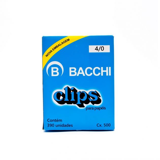 Clips Galvanizado nº 4/0 com 390 unidades Bacchi