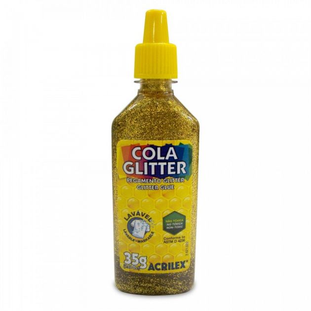 Cola glitter 35g Acrilex - Ouro